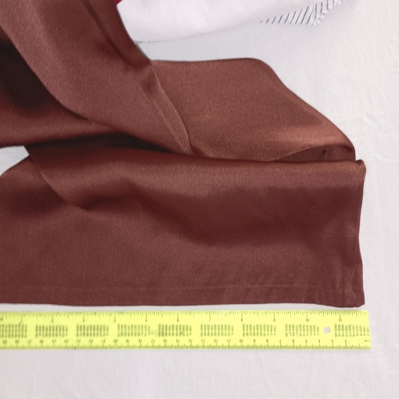 Express Rust colored Belted Long Leg Jumpsuit Jumper. - Picture 9 of 9